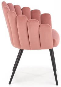 Scaun K410 velvet roz
