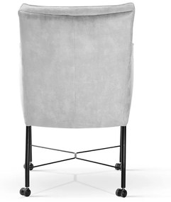 Scaun tapitat Corvus cu roti H88 cm