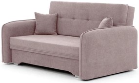 Canapea extensibila cu trei locuri LAINE, roz deschis