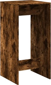 vidaXL Masă de bar, stejar fumuriu, 51x50x103,5 cm, lemn prelucrat