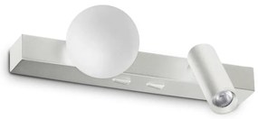 Aplica LED stil minimalist Ping pong ap alba