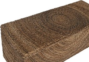 Lada depozitare din fibră naturală cu capac, 120x45x50 cm, finisaj natural