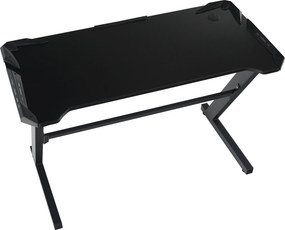 Birou PC/birou gaming, negru, JADIS