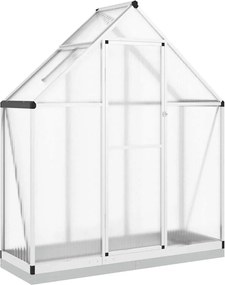 vidaXL Sere cu cadru de bază, argintiu, 169x58x202 cm, aluminiu