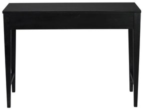 Masă consolă din lemn de stejar Rowico Fulla, negru