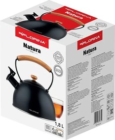 Florina Ceainic din oțel inoxidabil Natura Line 1,8 l, negru