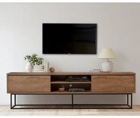 Comoda TV Rodez 180 Walnut-Negru