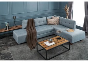 Canapea Tip Coltar Extensibil Manama Corner Sofa Bed Right - Light Blue