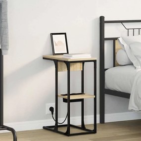 vidaXL Noptieră Sonoma oak 41.5 x 26 x 60.5 cm Lemn compozit