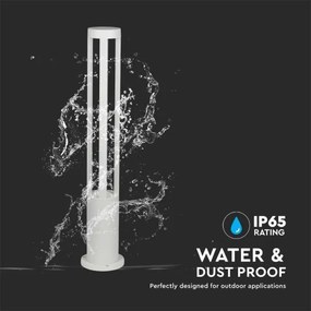 Lampă LED de exterior LED/10W/230V 80cm 3000K IP65 albă