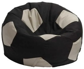 Fotoliu Minge Telstar XXL, Material Textil - Black & Cream