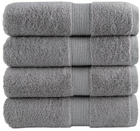 vidaXL Prosoape oaspeți premium SOLUND, 4 buc. gri 30x50cm 600gsm