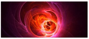 Tabloul modern cu abstracțiune roz (120x50 cm)