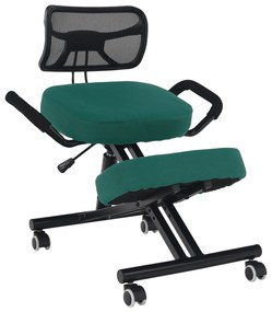 Fotoliu ergonomic de birou Rusu (verde + negru). 1040158