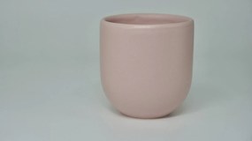 Set 4 Pahare Cafea Novum Roz (Baby Pink , 250ml) Gresie Glazurata Manual