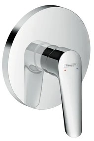 Baterie dus incastrata Hansgrohe Logis E crom lucios