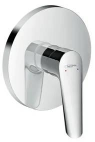 Baterie dus incastrata Hansgrohe Logis E crom lucios