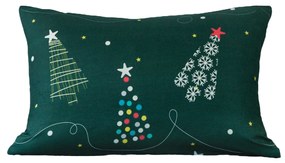 Fata de perna din microfibra CHRISTMAS DRIFT 50x70 cm, verde