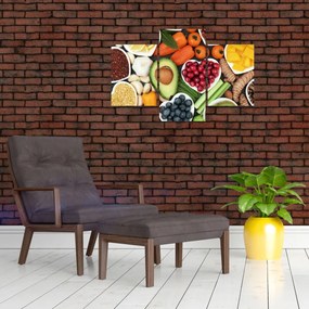 Tablou - Alimente sănătoase (90x60 cm)