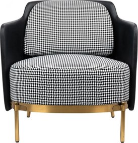 Fotoliu modern ultra confortabil Black-Gold