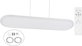 Top Light - plafonieră LED aplicată/suspendată OVAL LED/36W/230V 3000-6500K albă+telecomandă