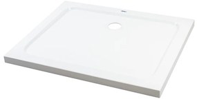 Coria 80x100x5 cm tăviță de duș pătrată, dreptunghiulară, acrilică, cu sifon inclus