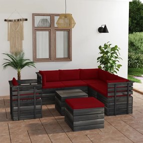 3062040 vidaXL Set mobilier grădină paleți cu perne 8 piese lemn masiv pin