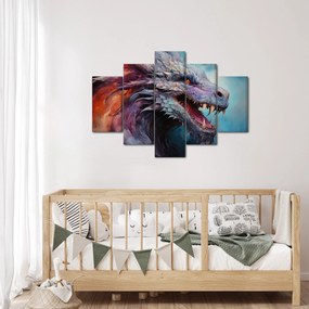 Tablou - Ilustrație a unui dragon (150x105 cm)