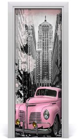 Autocolante pentru usi Autoadeziv usa masina roz