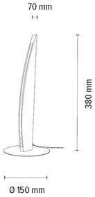 Spot-Light 7017404100000 - Lampă de birou LED dimabilă DUBAI LED/4W/230V, stejar