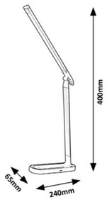 Lampă de masă LED tactilă dimabilă Rabalux LED/7W/230V albă
