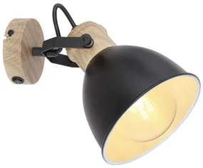 Aplica metal stil industrial WIHO negru/maro