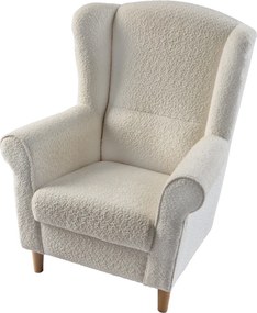 Fotoliu, textil crem Coral, CHARLOT