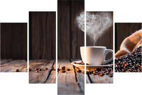 Tablou - Timp pentru cafea (150x105 cm)