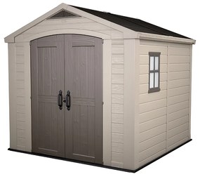 Casuta de gradina Factor 8x8 Indoor STD - BRW557- Bej- taupe