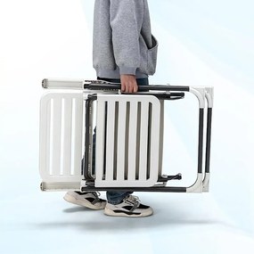 Scaun de grădină pliabil cu suport pentru picioare