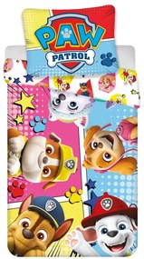 Patrula Cățelușilor Comic set de lenjerie pat 140×200cm, 70×90 cm