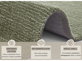 Covor Mint Rugs Supersoft, 160 x 230 cm, verde închis