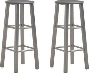 vidaXL Scaune de bar, 2 buc., antracit, MDF