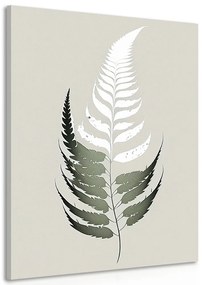 Tablou frunzuliță de ferigă minimalistă