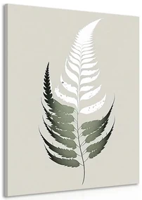 Tablou frunzuliță de ferigă minimalistă