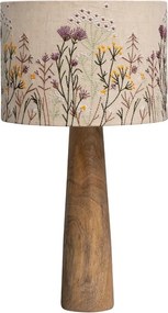 Lampa de masa ,cu flori brodate, "Wildflower"