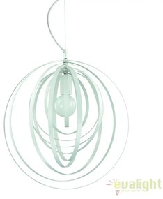 Lustra din elemente decorative circulare rotative, DISCO SP1 BIANCO 103723