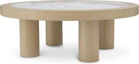 Masuta Design LUX, Marmura, Furnir Stejar, Presedio 100cm