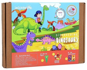 KIT CREATIE 3-IN-1 DESCOPERA DINOZAURII - JACK IN THE BOX (JK10026)