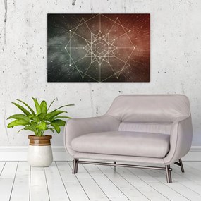 Tablou - Dodecagrama cosmică (90x60 cm)