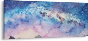 Tablou - Calea lactee, aquarel (120x50 cm)