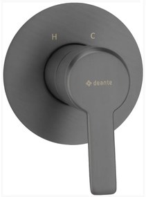 Baterie dus monocomanda incastrata Deante Arnika fara comutator de dus gri periat