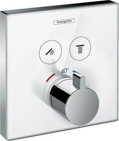Hansgrohe ShowerSelect baterie cadă-duș ascuns cu termostat crom-alb 15738400