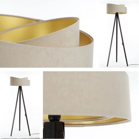 Lampă de podea GALAXY 1xE27/60W/230V bej/wenge